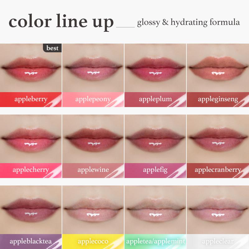 Korean Apple Lip Tint Stain Trio
