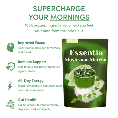 Essentia Mushroom Matcha Powder