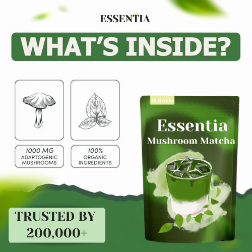 Essentia Mushroom Matcha Powder